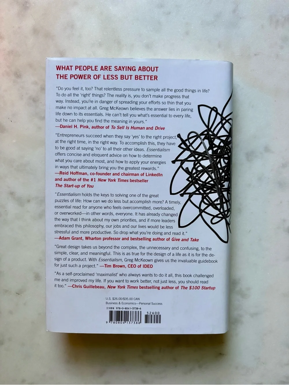 Essentialism by Greg McKeown Hardcover Book